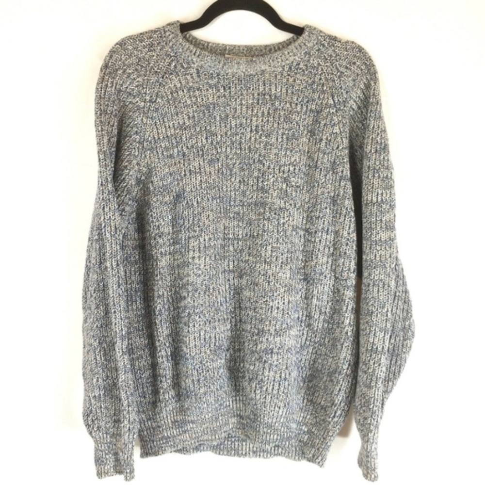 Davidsons Outdoors L Large Sweater Blue Cotton